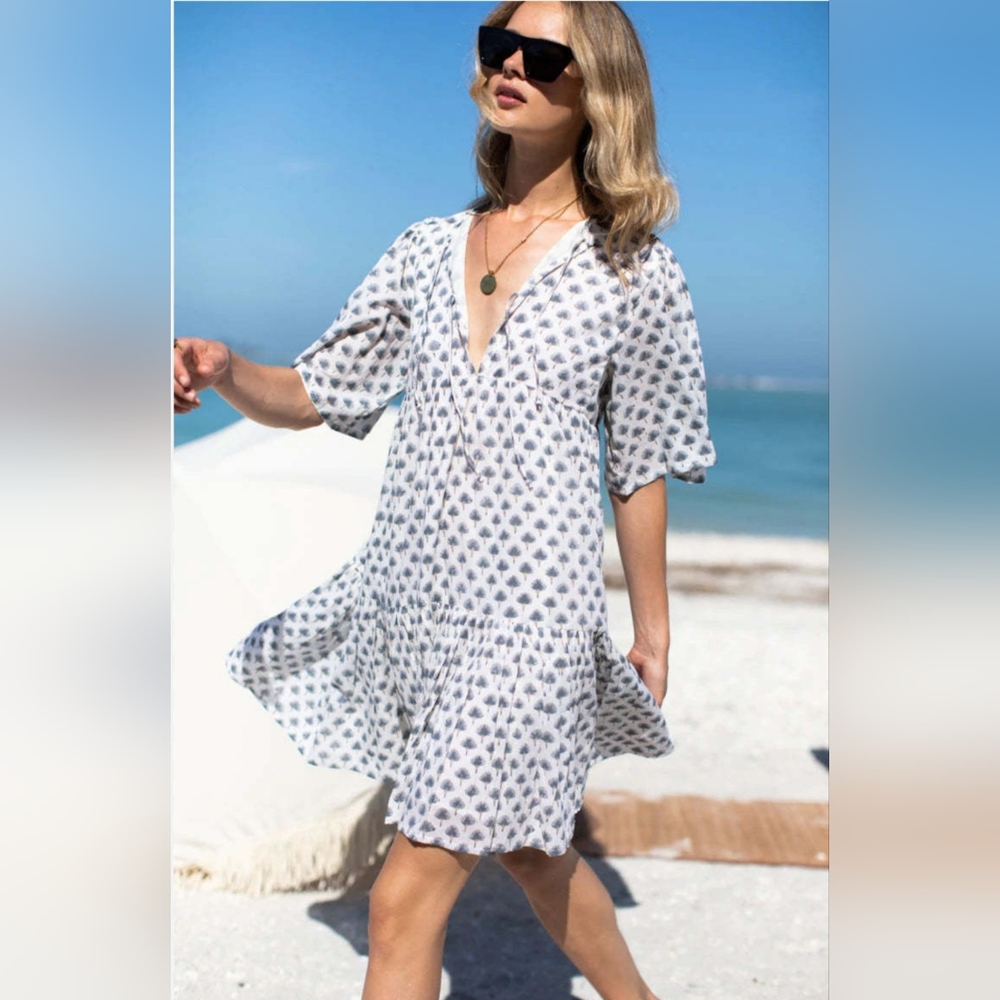 Emerson Fry Isla Dress - Cleo Organic Medium/Large  flowy boho all cotton